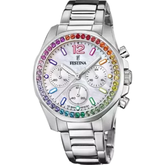 orologio festina rainbow in acciaio