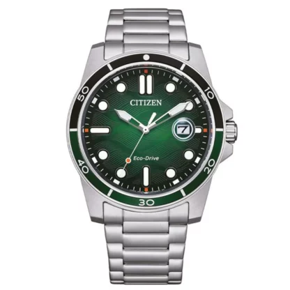 Orologio Uomo Of Marine Eco Drive Verde Citizen