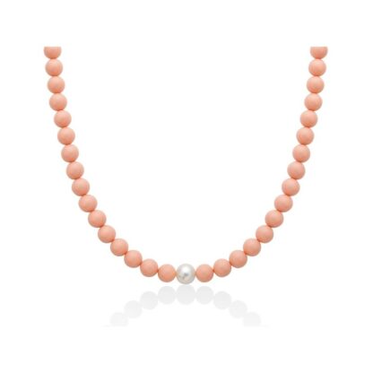 Collana Miluna girocollo Terra e mare PCL4821 corallo rosa